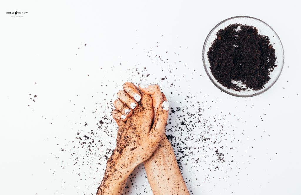 Coffee grounds in skincare